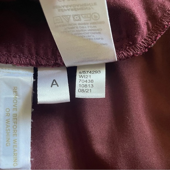 LOFT Skinny Work Slacks Pants Women’s 4 (30x27) Burgundy Office Stretch Pockets - Picture 15 of 15